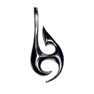 Inox Women's Stainless Steel Hook Pendant